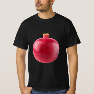 Fresh Whole Red Pomegranate Fruit Healthy Food Art T-Shirt