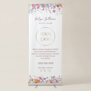 Fresh wildflowers retractable banner