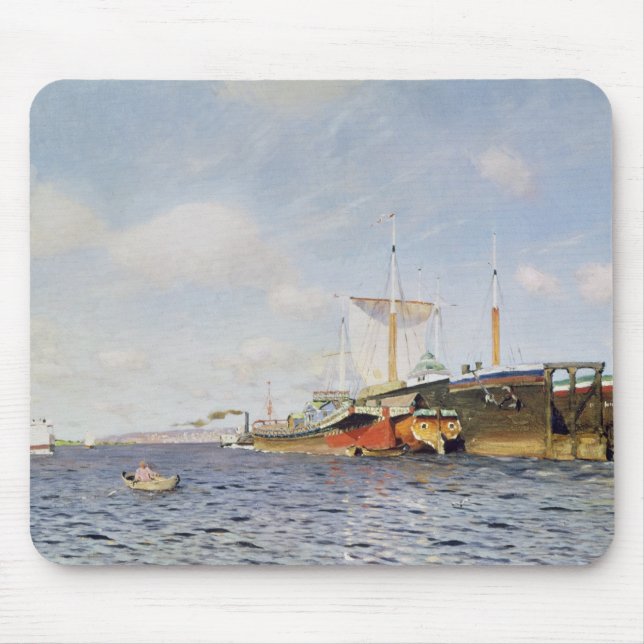 Fresh Wind on the Volga, 1895 Mouse Mat (Front)