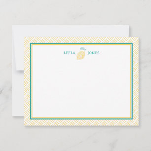Fresh Yellow & Green Citrus Lemon Card