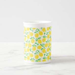 Fresh Yellow Lemons 07 Bone China Mug