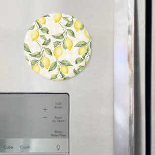 Fresh Yellow Lemons Bridal Shower   Magnet