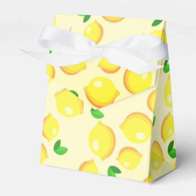Fresh Yellow Lemons Favour Box (Front Side)