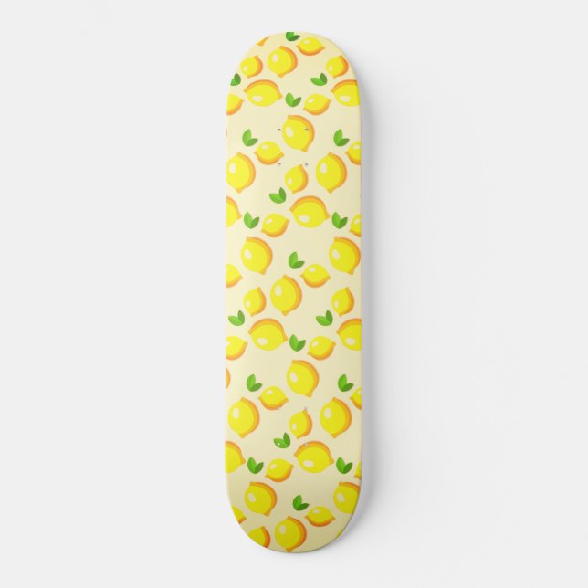 Fresh Yellow Lemons - Skateboard (Front)