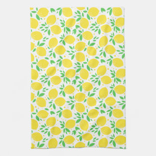 Fresh Yellow Lemons - Tea Towel