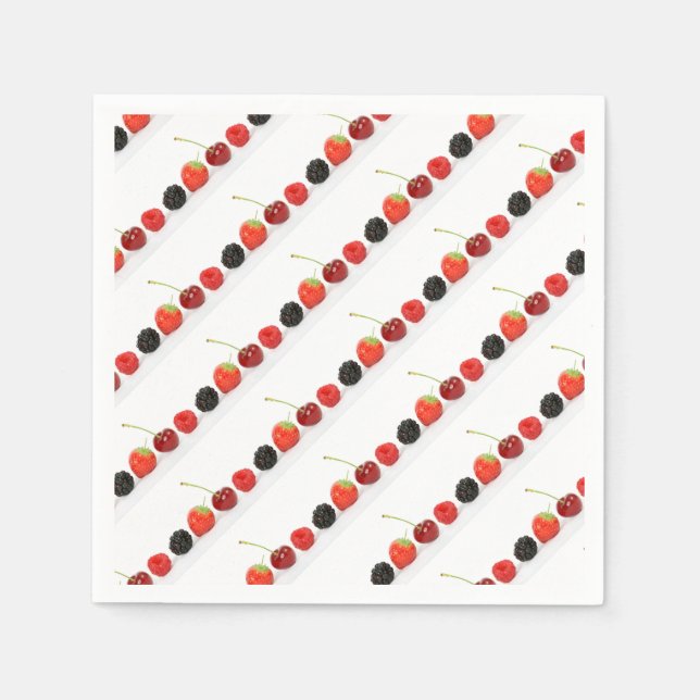 Fresh Yummy Berries Napkin (Front)