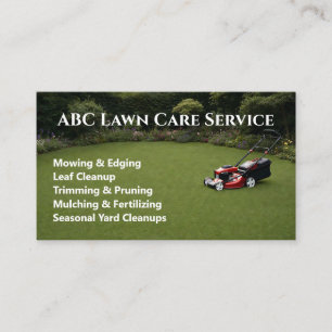 Freshcut Lawn Care Business Card