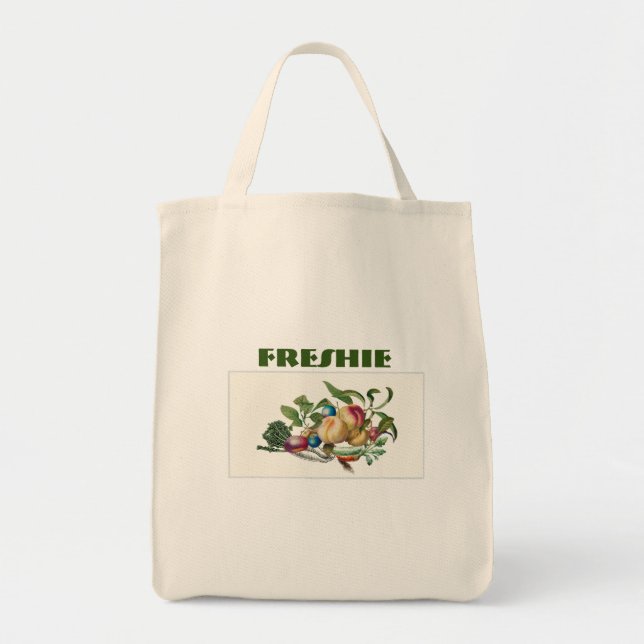 "Freshie" Tote Bag - Fruits and Vegetables Design (Front)