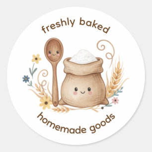 Freshly Baked Homemade Goods Label Cottagecore