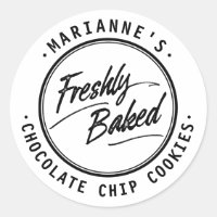 Freshly Baked Personalised Label Stickers