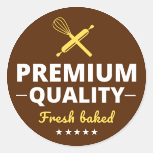 Freshly Baked Sticker pack for Bakery (Front)