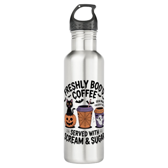 Freshly Boo'd Coffee Halloween 710 Ml Water Bottle (Front)