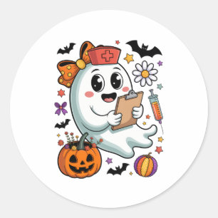 Freshly Boo'd Coffee Halloween Classic Round Sticker