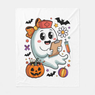 Freshly Boo'd Coffee Halloween Fleece Blanket
