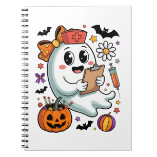 Freshly Boo'd Coffee Halloween Notebook