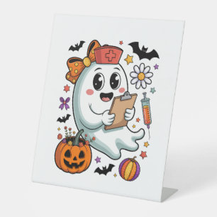 Freshly Boo'd Coffee Halloween Pedestal Sign