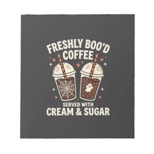 Freshly Bood Halloween Coffee Notepad