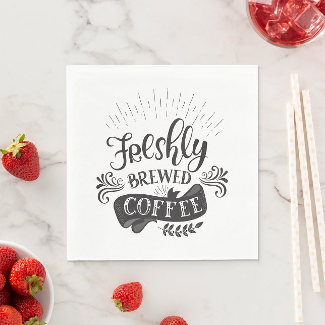 Freshly Brewed Coffee Napkin (Creator Uploaded)