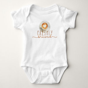 Freshly Brewed Coffee themed Baby Bodysuit
