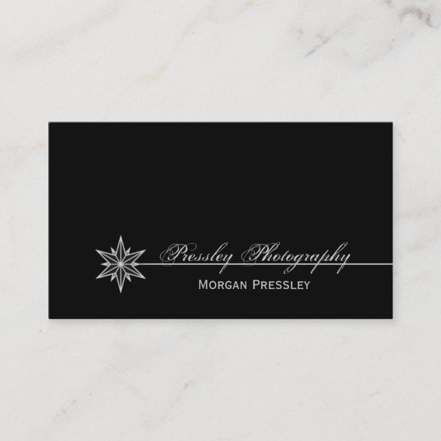 Freshly Clean Starburst Business Card, White Business Card (Front)