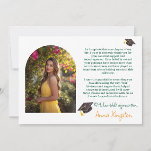 Freshly Graduated elegantGraduation Thank You Card