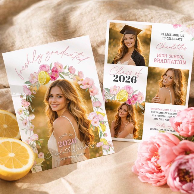 Freshly Graduated Graduation Party Invitation (Creator Uploaded)