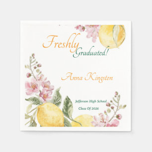Freshly Graduated Graduation Party Paper Napkin
