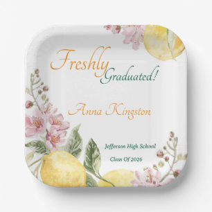 Freshly Graduated Graduation Party Paper Plate