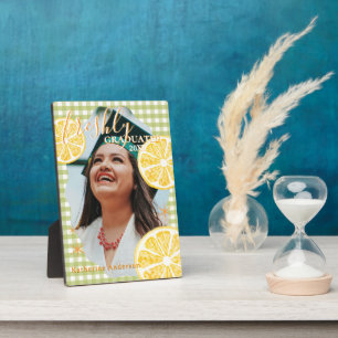 Freshly Graduated Lemon Gingaham Plaque