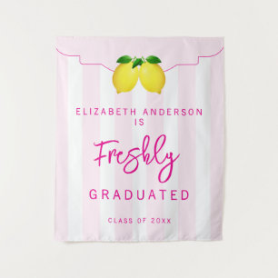 Freshly Graduated Lemon Graduation Tapestry