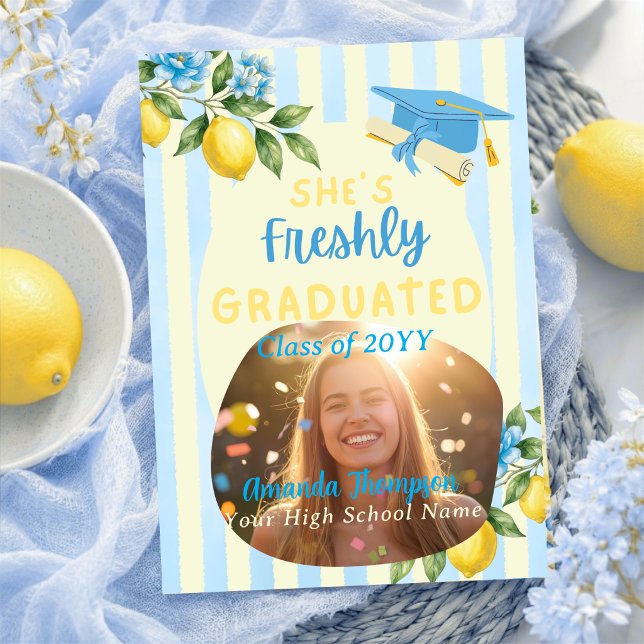Freshly Graduated Lemon Photo Announcement (Creator Uploaded)