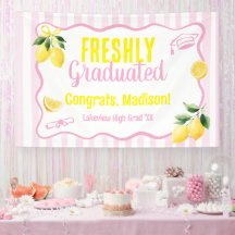 Freshly Graduated Lemon Pink Stripes