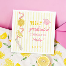Freshly Graduated Lemonade Graduation Party