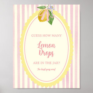 Freshly Guess How Many Lemon Drops Are in the Jar Poster