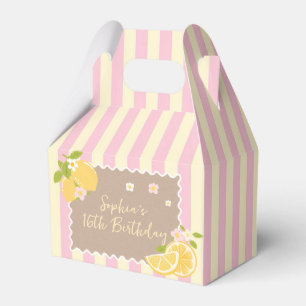 Freshly Lemon Birthday Party Favour Box