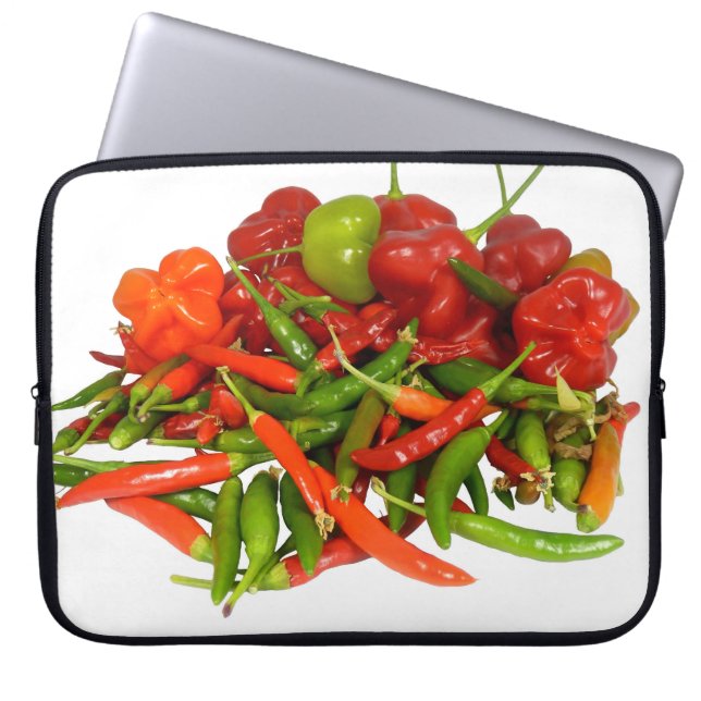 Freshly Picked Chillies Laptop Case (Front)