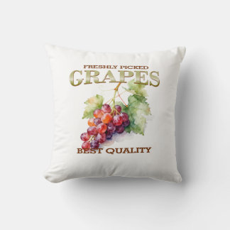 Freshly Picked Grapes - Best Quality Cushion