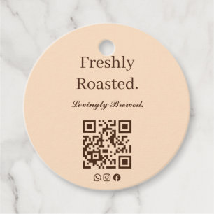 Freshly Roasted Lovingly Brewed Gift Tag