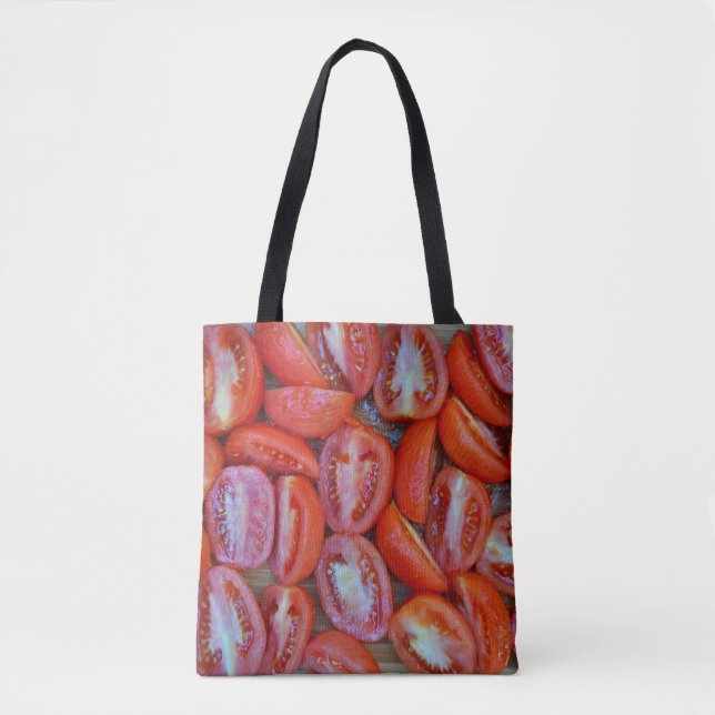 Freshly sliced tomatoes tote bag (Front)