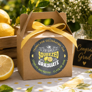 Freshly Squeezed Graduate Classic Round Sticker