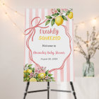 Freshly Squeezed Lemonade Pink Bow Baby Shower