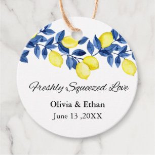  Freshly Squeezed Love Lemon Wedding  Favour Tags