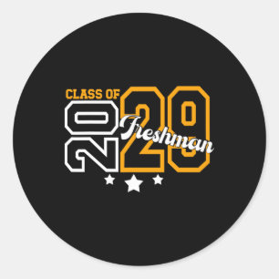 Freshman Cl Of 2029 Back To School Freshman 2029 Classic Round Sticker