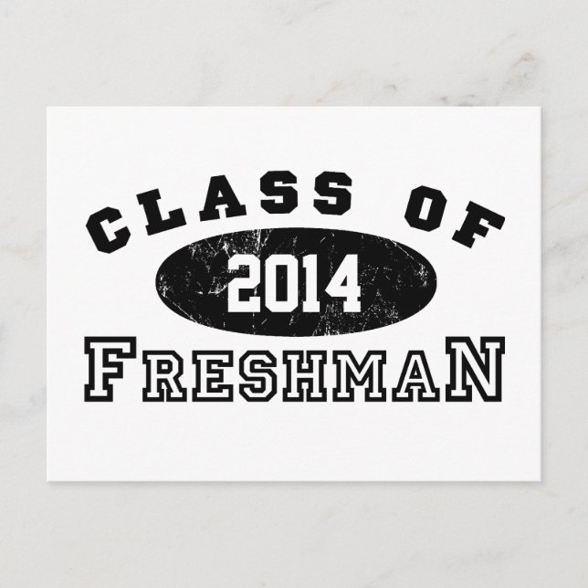 Freshman Class Of Postcard (Front)