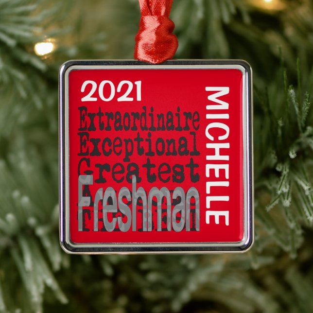 Freshman Extraordinaire CUSTOM Metal Tree Decoration (Tree)