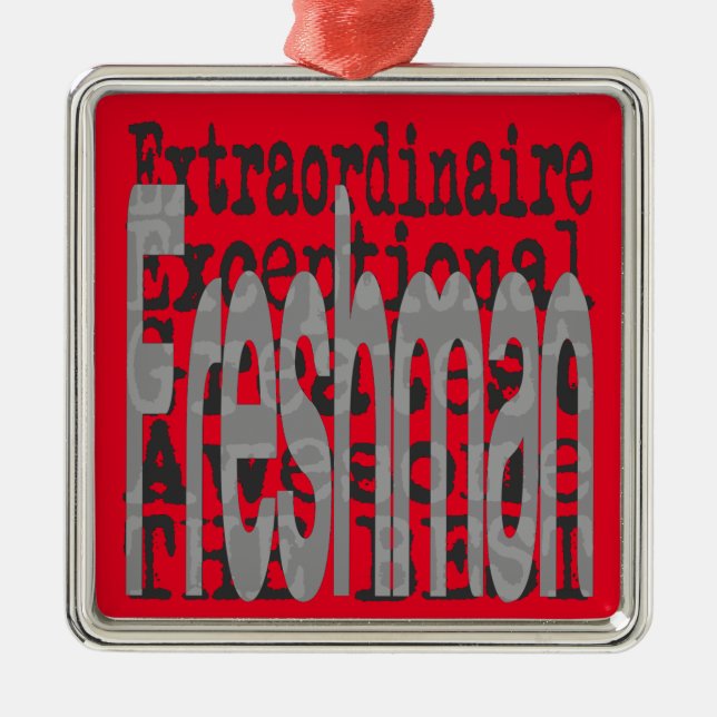Freshman Extraordinaire Metal Tree Decoration (Front)