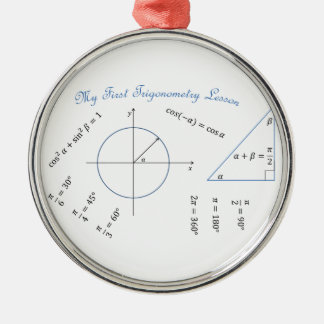 Freshman Trigonometry Item Metal Tree Decoration