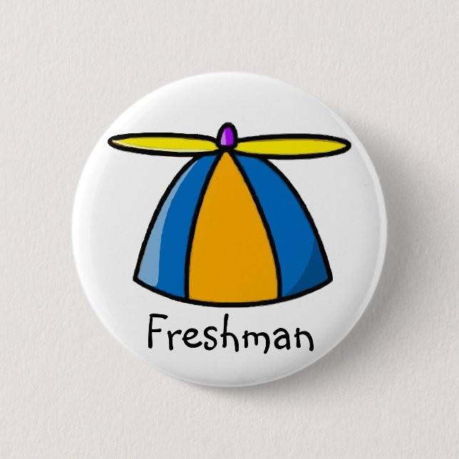 Freshmen Beanie 6 Cm Round Badge (Front)