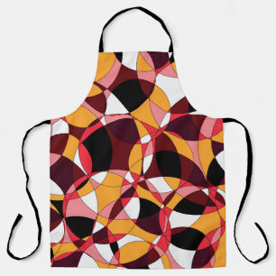 freshness colored abstract pattern in warm colours apron