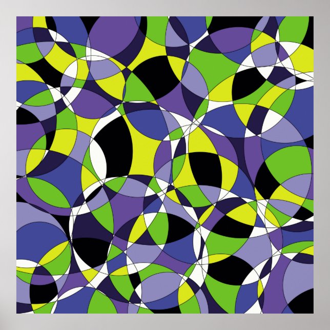 Freshness coloured abstract patternabstract, art,  poster (Front)